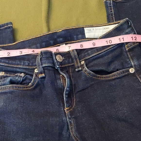 RAG & BONE Heritage High Rise Skinny Denim Jeans Size 25 - Picture 6 of 10